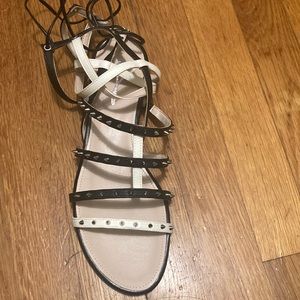 Women Sandals Summer size 40 brand Manila Grace studded gladiator US 10